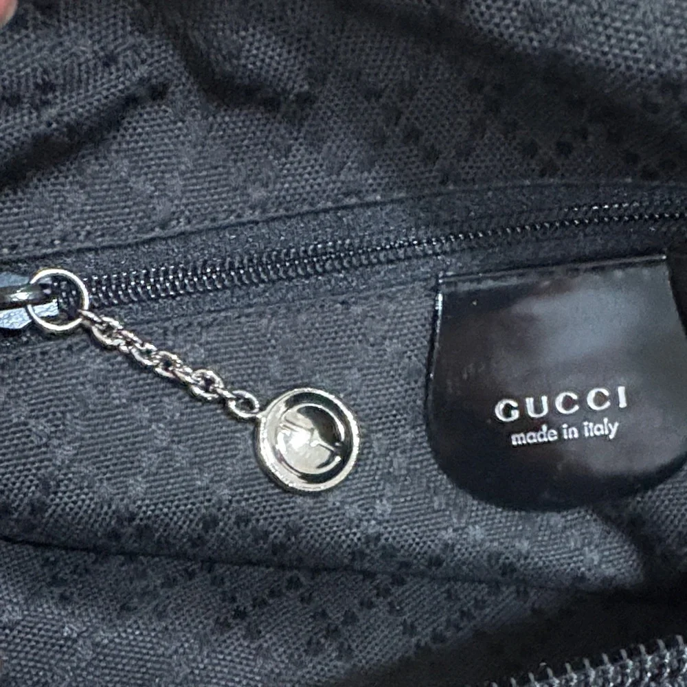 GUCCI VINTAGE Bamboo Nylon Bag EVC